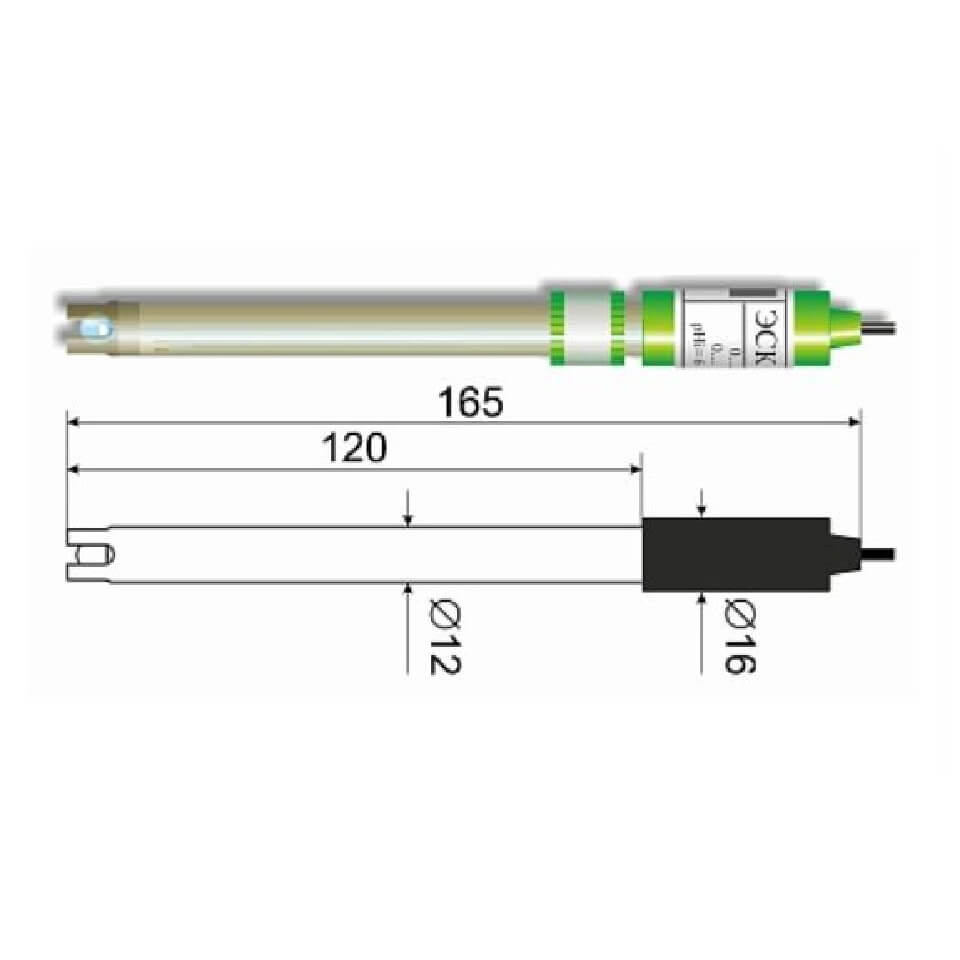 Kombinatsiyalangan elektrod ESK-10306/4 (shisha)