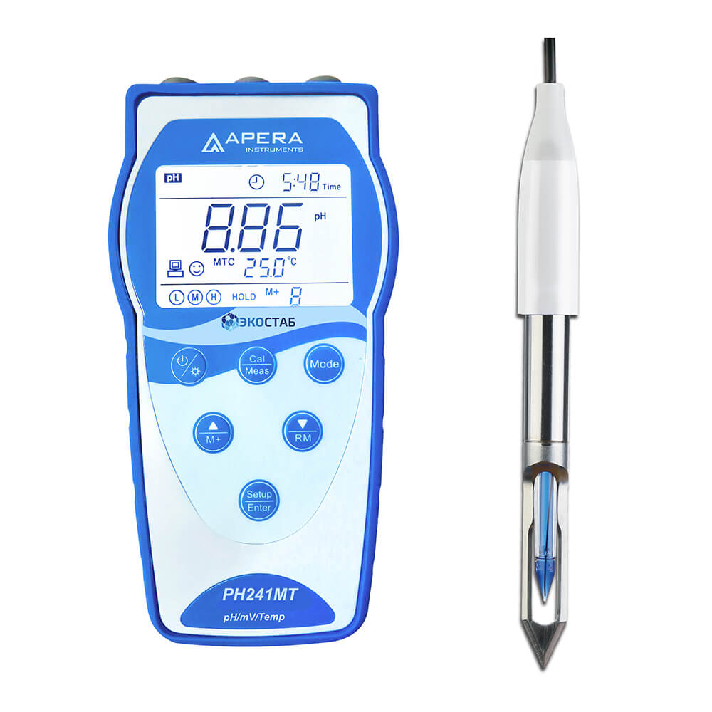 Go'sht uchun portativ pH o'lchagich ECOSTAB PH241MT