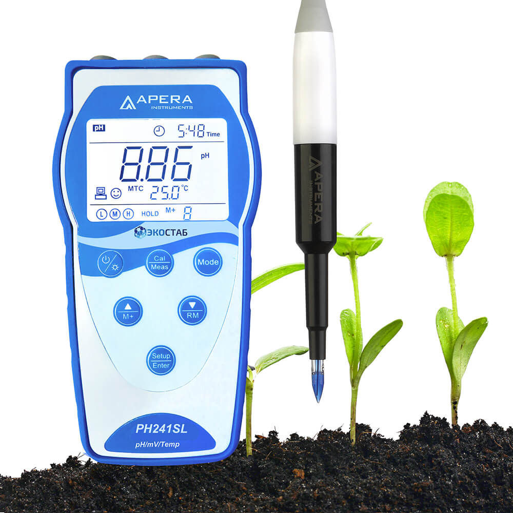 Tuproq uchun portativ pH o'lchagich ECOSTAB PH241SL