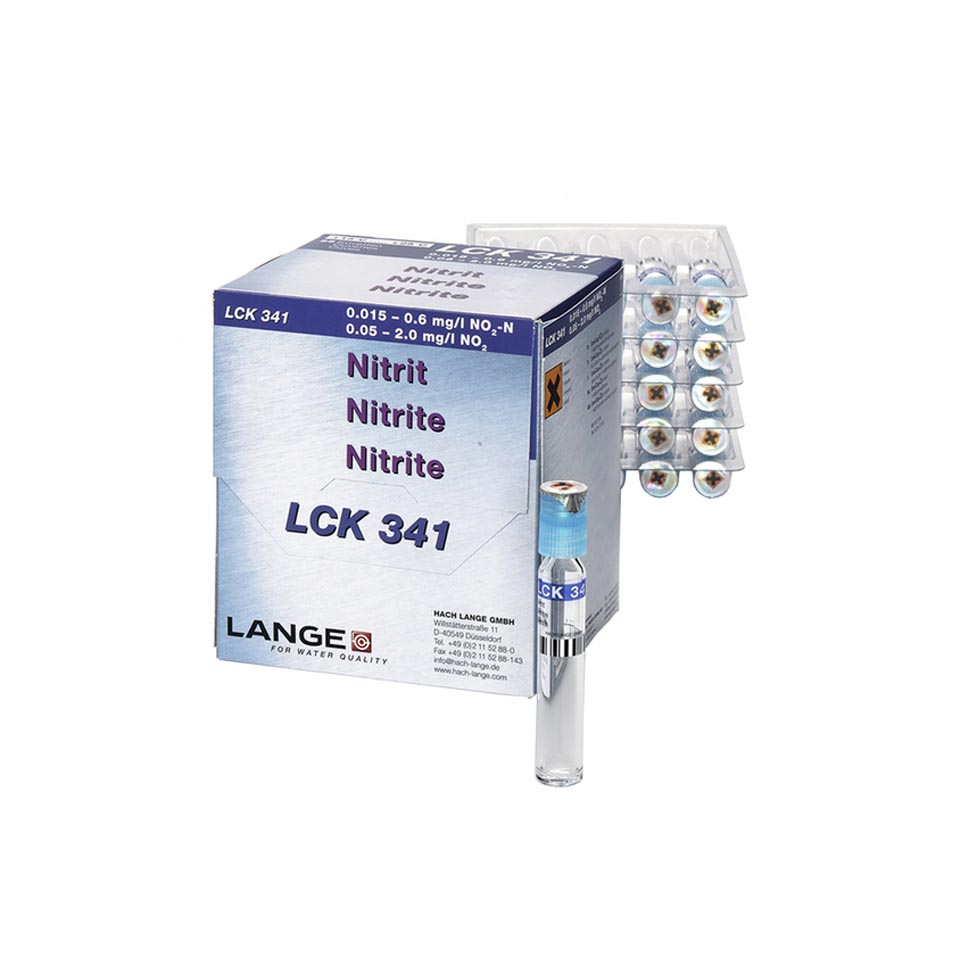 Набор реагентов HACH LCK341 (нитриты, 0,015-0,6 мг/л, 0,05-2 мг/л, 25 тестов)