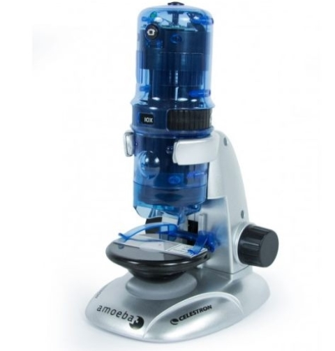 Amoeba digital microscope, blue.