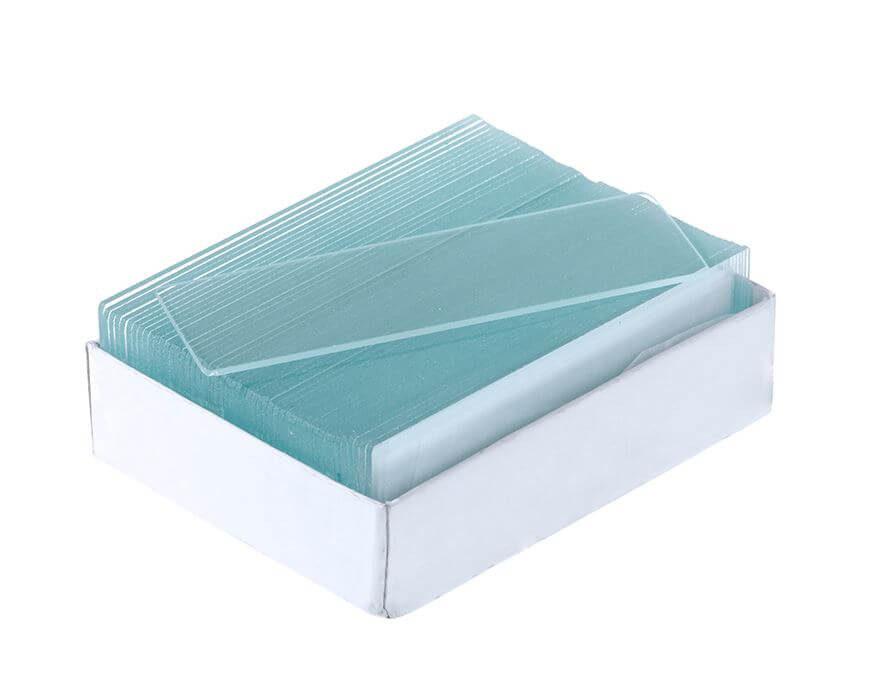 Glass slide 76x26 mm, thickness 1.0-1.2 mm, 50 pcs/pack, Microhoney, 10637