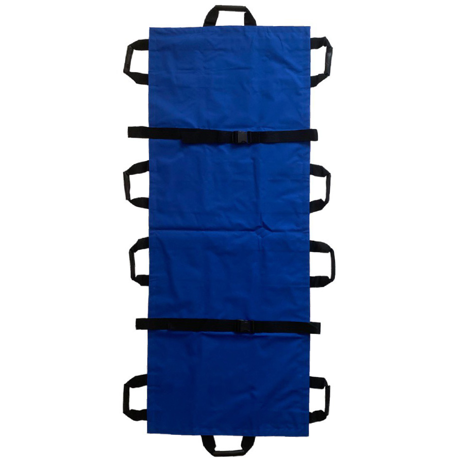 Soft frameless stretcher with straps DDJ-8A blue