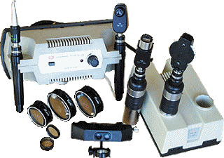 Manual ophthalmoscope OR-3B-03 (mains + battery)