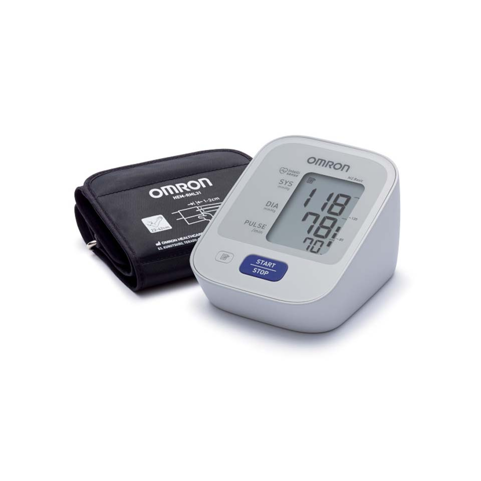 Тонометр Omron M2 BASIC арт. HEM-7121-ALRU (манжета 42 см, адаптер)