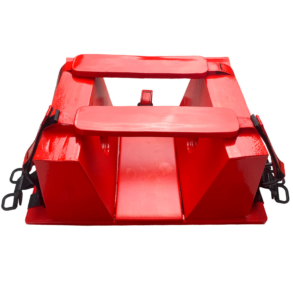 Head support for rescue stretcher
