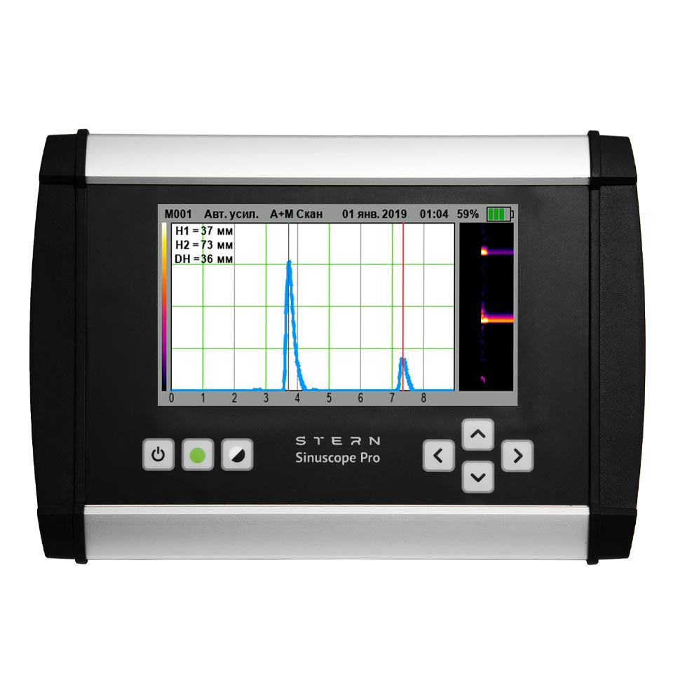 Burun va frontal sinuslarning ultratovush diagnostikasi uchun qurilma Stern Sinuscope Pro (echosinuscope)