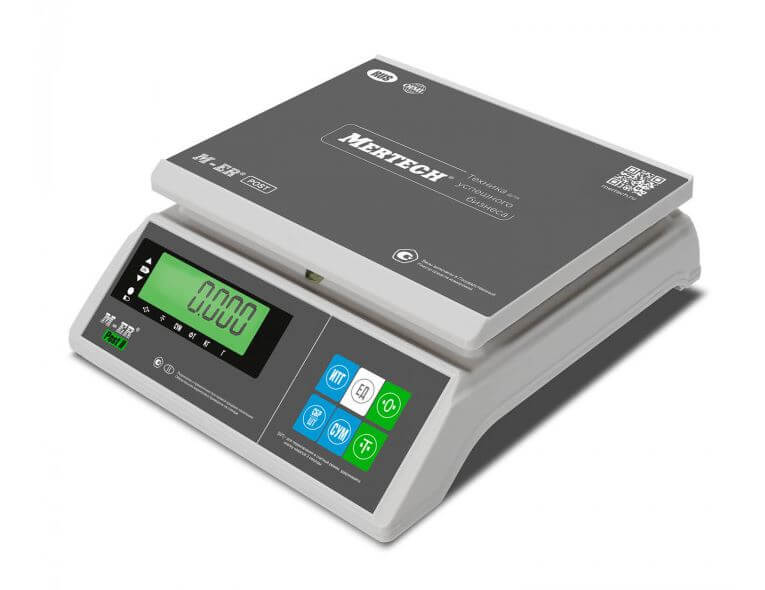 Весы порционные Mertech M-ER 326 AFU-32.1 Post II LCD (32 кг, 1 г, внешняя калибровка), 3061