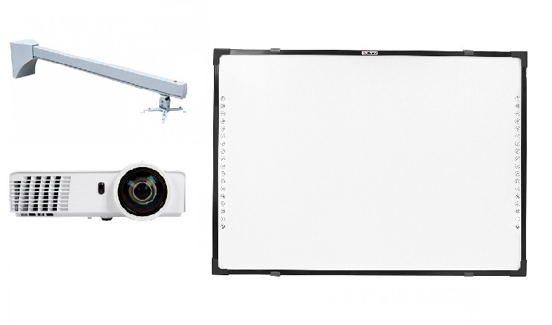 Интерактивный комплект IQBoard DVT TN082 + проектор Infocus INV30 + крепление для проектора Wize WTH-140