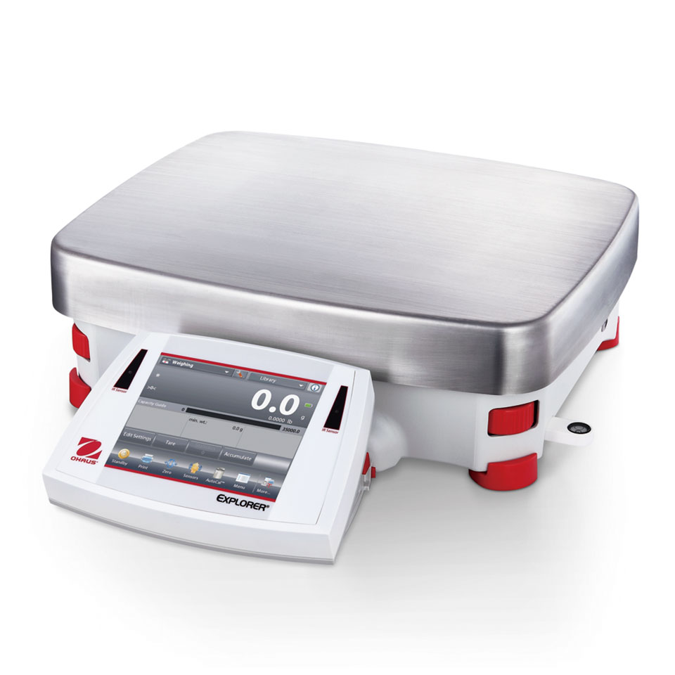 Весы прецизионные большегрузные OHAUS Explorer EX32001 (32000 г, 0,1 г, внутренняя калибровка)