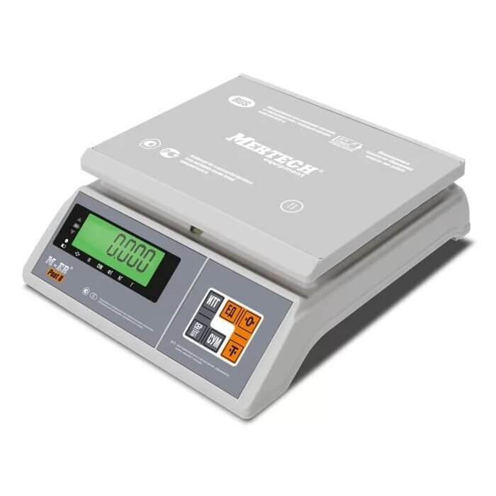 Весы порционные Mertech M-ER 326 AFU-15.1 Post II LCD USB-COM (15 кг, 1 г, внешняя калибровка), 3106