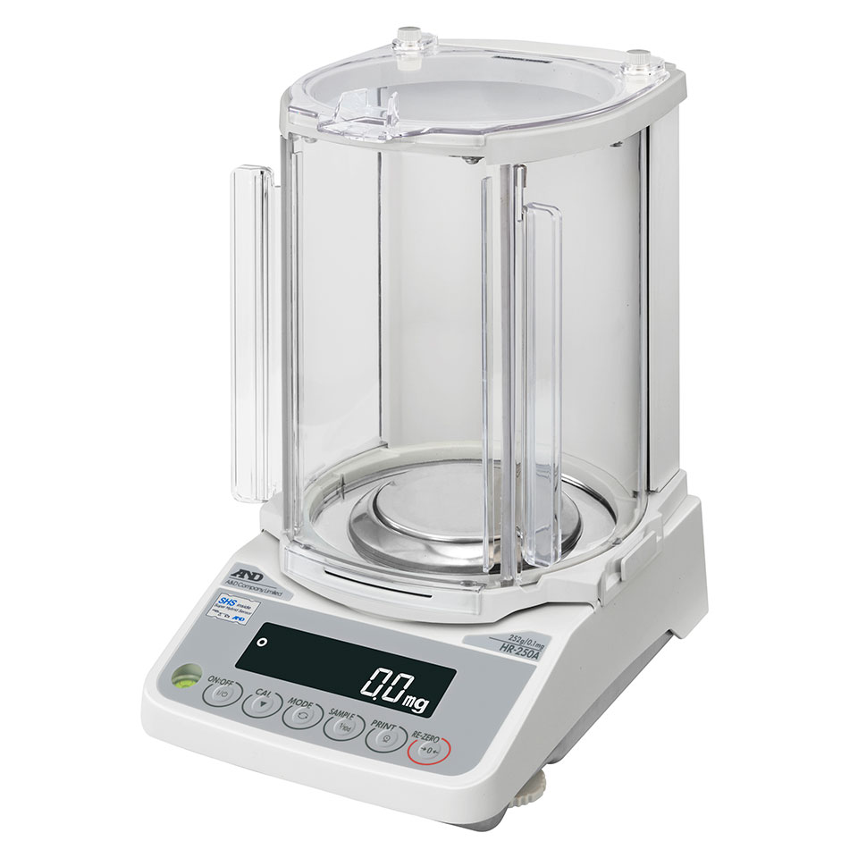 Весы аналитические AND HR-250 AG (252 г, 0,1 мг, внешняя калибровка)