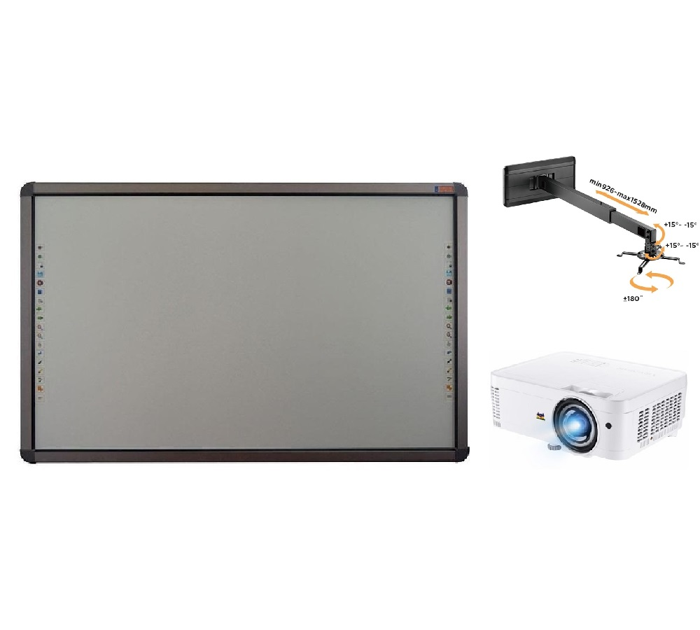 Интерактивный комплект Classic Solution CS-IR-87Ts с проектором ViewSonic PS501X и креплением CS-PRS-14B