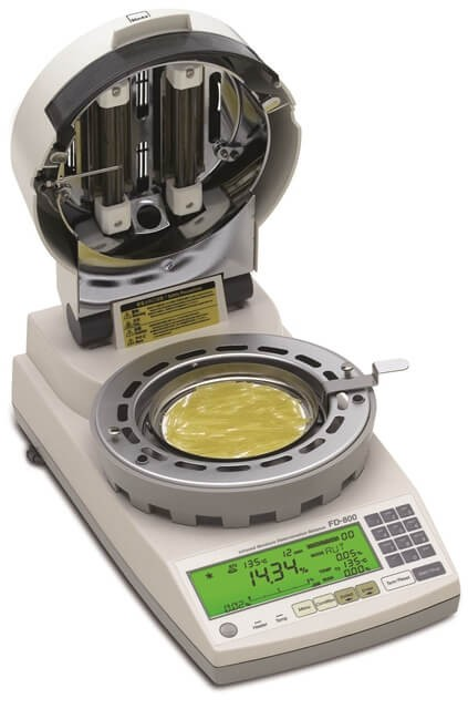 Infrared moisture analyzer FD-800 (120 g, 0.001 g, external calibration), KETT