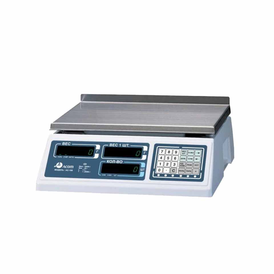 Counting scales ACOM AC-100-20 (20 kg, 2 g, external calibration)
