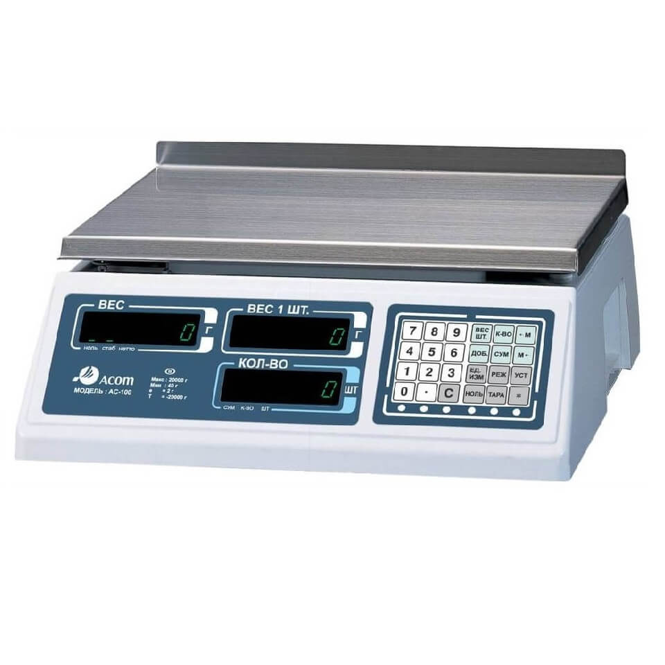Counting scales ACOM AC-100-5 (5 kg, 0.5 g, external calibration)