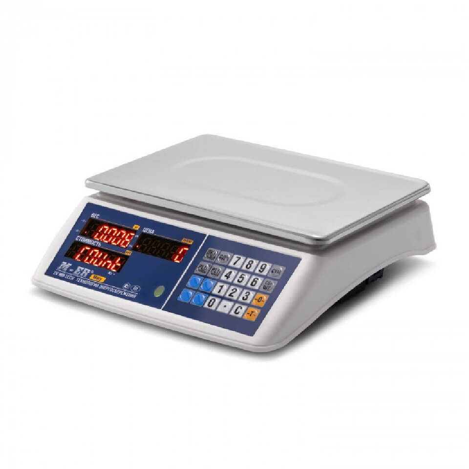 Commercial table scales MERTECH M-ER 223 AC-32.5 Mary LED (32 kg, 5 g, external calibration)