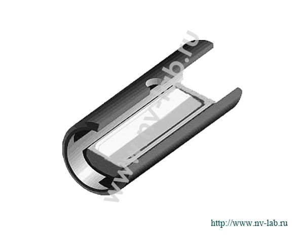 Graphite cuvette type PE with pyrocoating and integrated Lvov platform