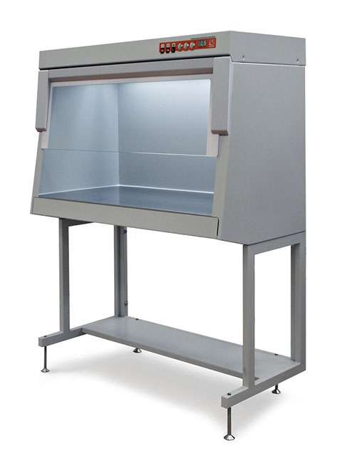 Box BAV-PCR-Laminar-S, art. 1R-F.002-10.0 (with stand and UV recirculator)