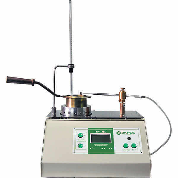 Semi-automatic PE-TVO analyzer for determining the flash point in an open crucible, Ecokhim