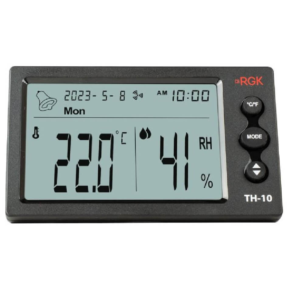 Termogigrometr RGK TH-10 (-10…+50 °C, 20…90%, tekshirish bilan), m. 776356
