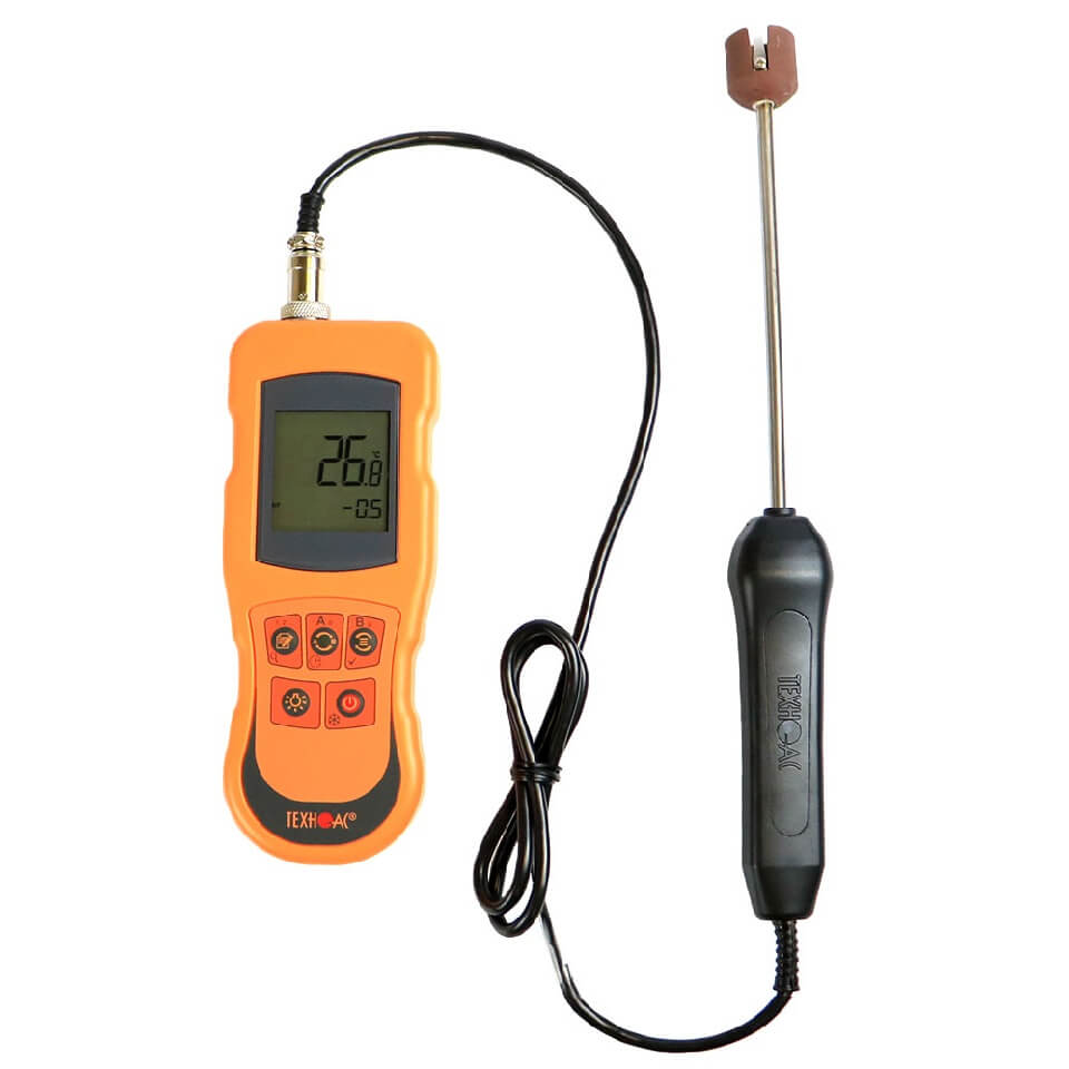 Kontaktli termogigrometr Techno-Ac TK-5.09C zondsiz (-100...+1800 °C, aniqlik 0,1 °C; 0...100%, aniqlik 0,1%, tekshirishsiz)