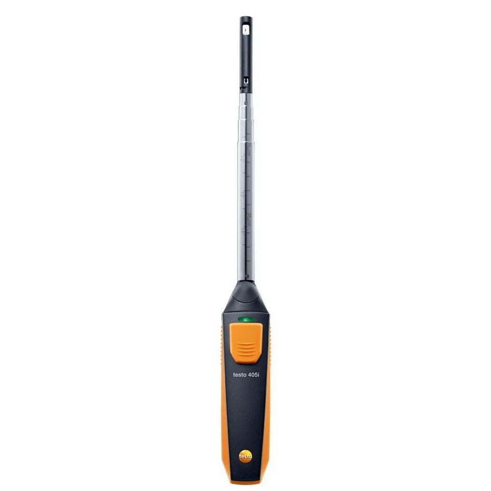 Smart prob Testo 405i Bluetooth bilan issiq simli anemometr, tekshirish bilan smartfon/planshetdan boshqariladi (0560 1405-modda)
