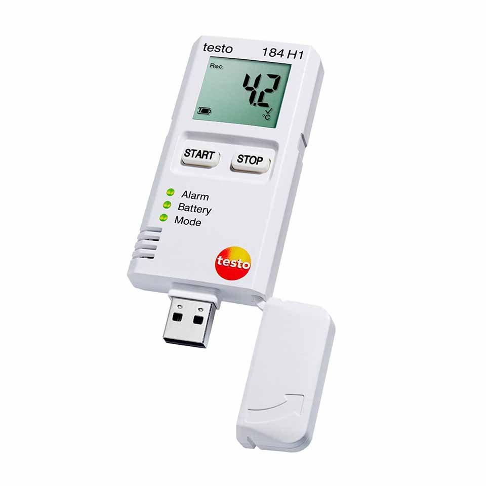 USB harorat va namlik ma'lumotlar jurnali Testo 184 H1