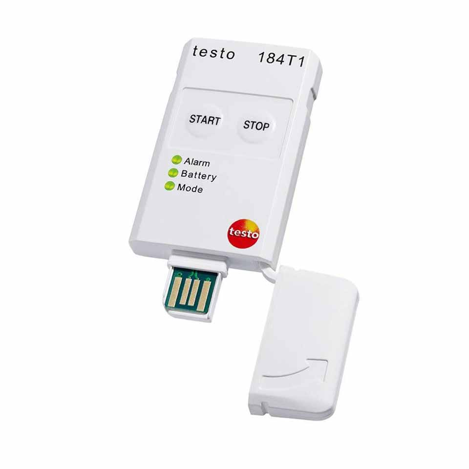USB harorat ma'lumotlarini qayd qiluvchi Testo 184 T1 (displeysiz)