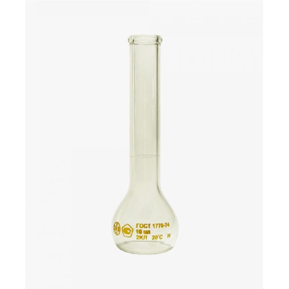 Volumetric flask (version 1) with one mark and cylindrical neck, class 1