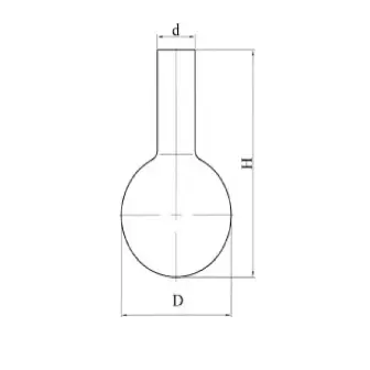Колба круглодонная Stegler К-2 без шлифа