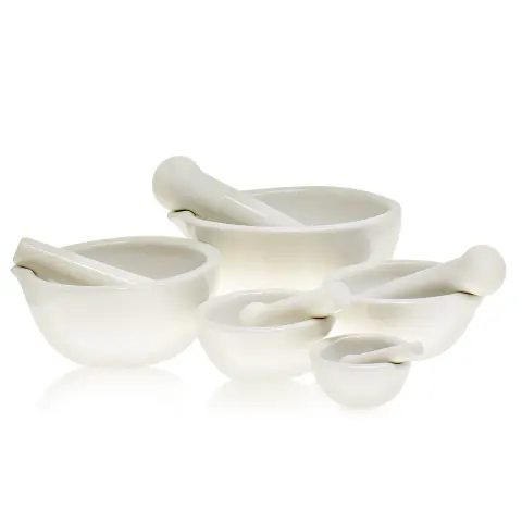 Porcelain mortar and pestle, Stegler