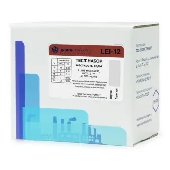 Test kit LEI-12 for determining hardness (1...400 mg/l CaCO3, 100 tests)