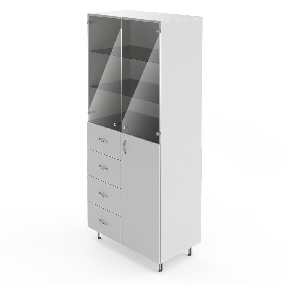 Two-section cabinet for laboratory glassware NV-800 ShP (800×460×1820)