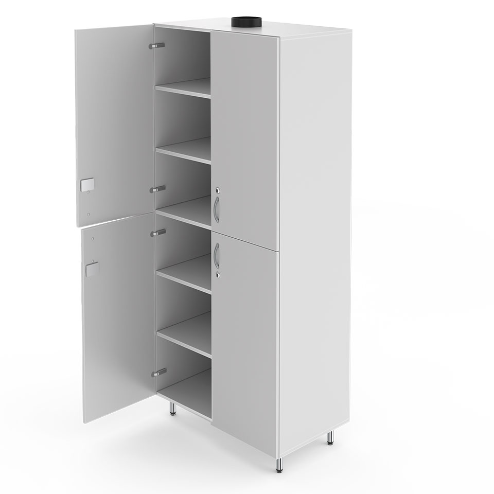 Two-section cabinet for chemical reagents NV-800 ShR-V (800×460×1820)