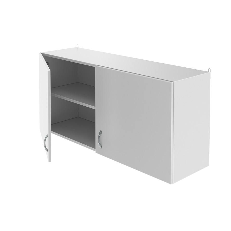 Wall cabinet with doors made of laminated chipboard NV-1200 NSh (1200×350×550)