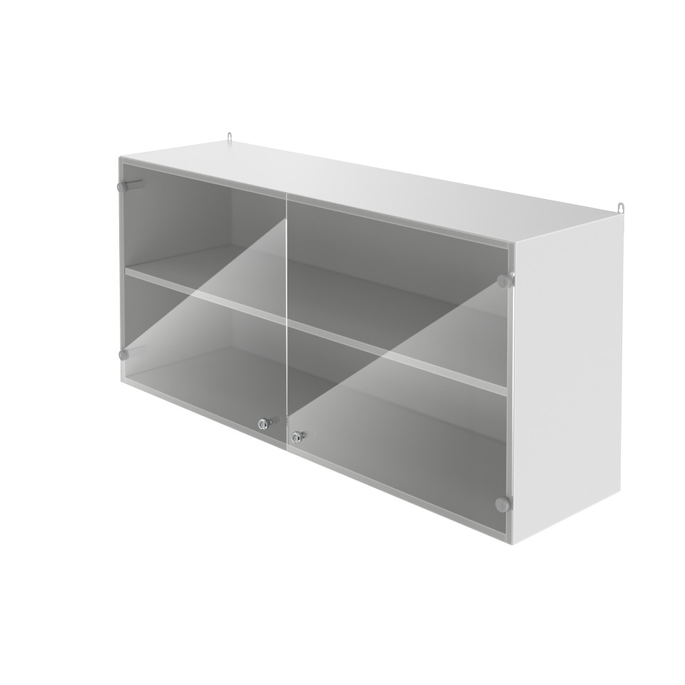 Hanging rack with glass doors NV-1200 NShs (1200×350×550)