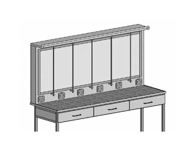 Installation for titration UT-15 (5 stands, table 1460 mm)