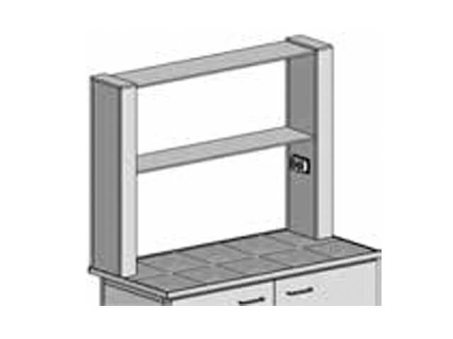 Metal desktop shelves PM-1 (975 mm)