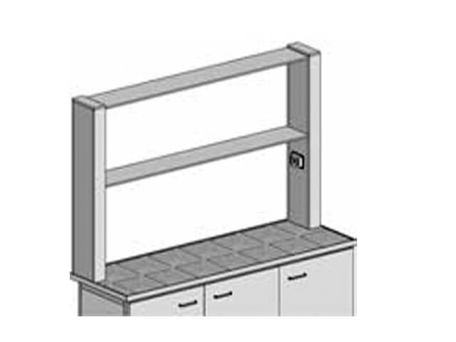 Metal desktop shelves PM-2 (1450 mm)