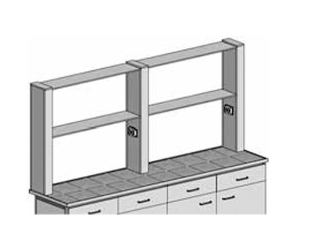 Metal desktop shelves PM-3 (1450 mm)