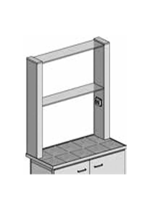 Glass table shelves PS-1/2 (1200 mm)