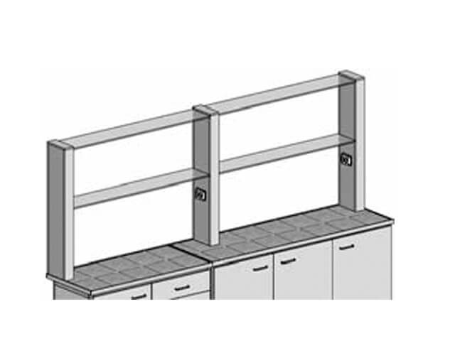 Tabletop glass shelves PS-4 (2435 mm)