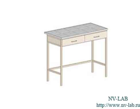 Laboratory table S-12 (985*610*900), 2 drawers