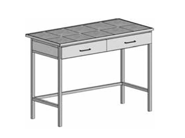 Laboratory table with two drawers S-12/2 (1200*610*900)