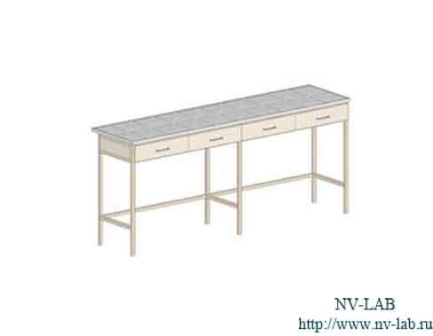 Laboratory table S-14 (1935*610*900), 4 drawers