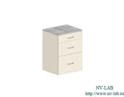 Roll-away cabinet with 3 drawers TP-40 (460*500*710)