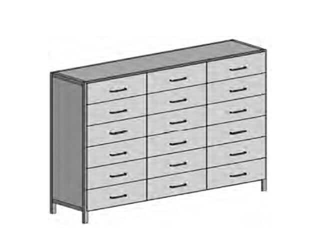 Documentation cabinet TSH-40 (1300*400*980) 18 drawers
