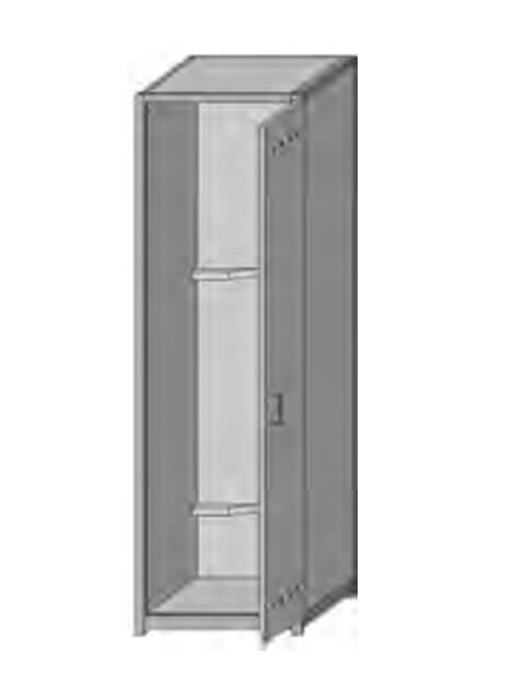 Cabinet for cylinders ШБ-1 (420*420*1800) single-section