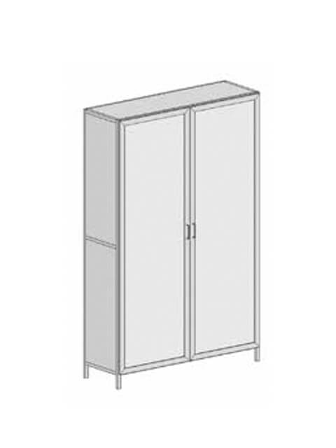 Storage cabinet TSH-301 (1200*500*2000), 2 doors